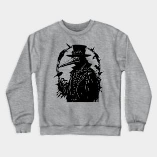 doctor plague with black crows Crewneck Sweatshirt